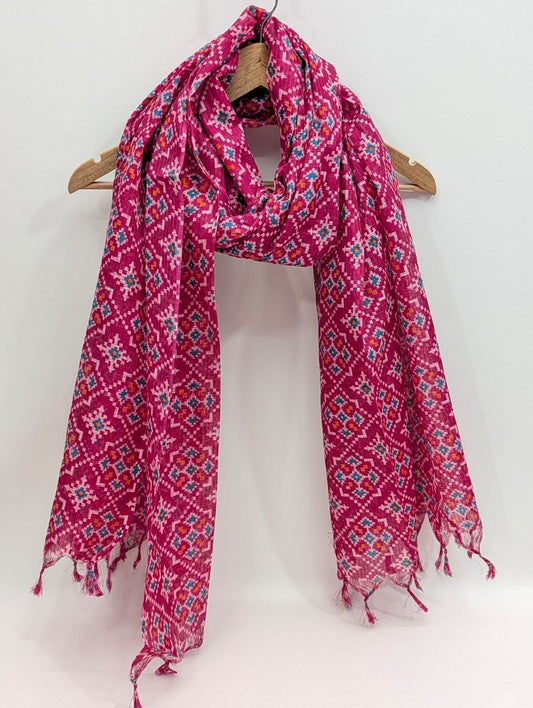 2 meter hand block printed Dupatta Stole
