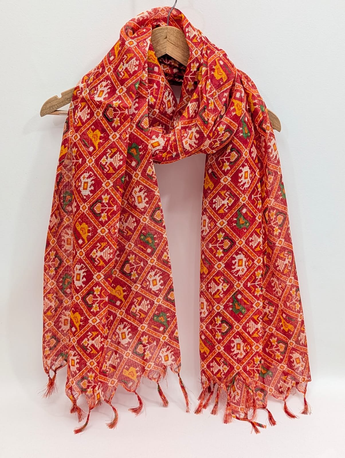 2 meter hand block printed Dupatta Stole