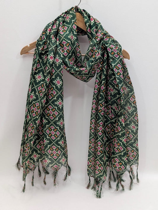 2 meter hand block printed Dupatta Stole