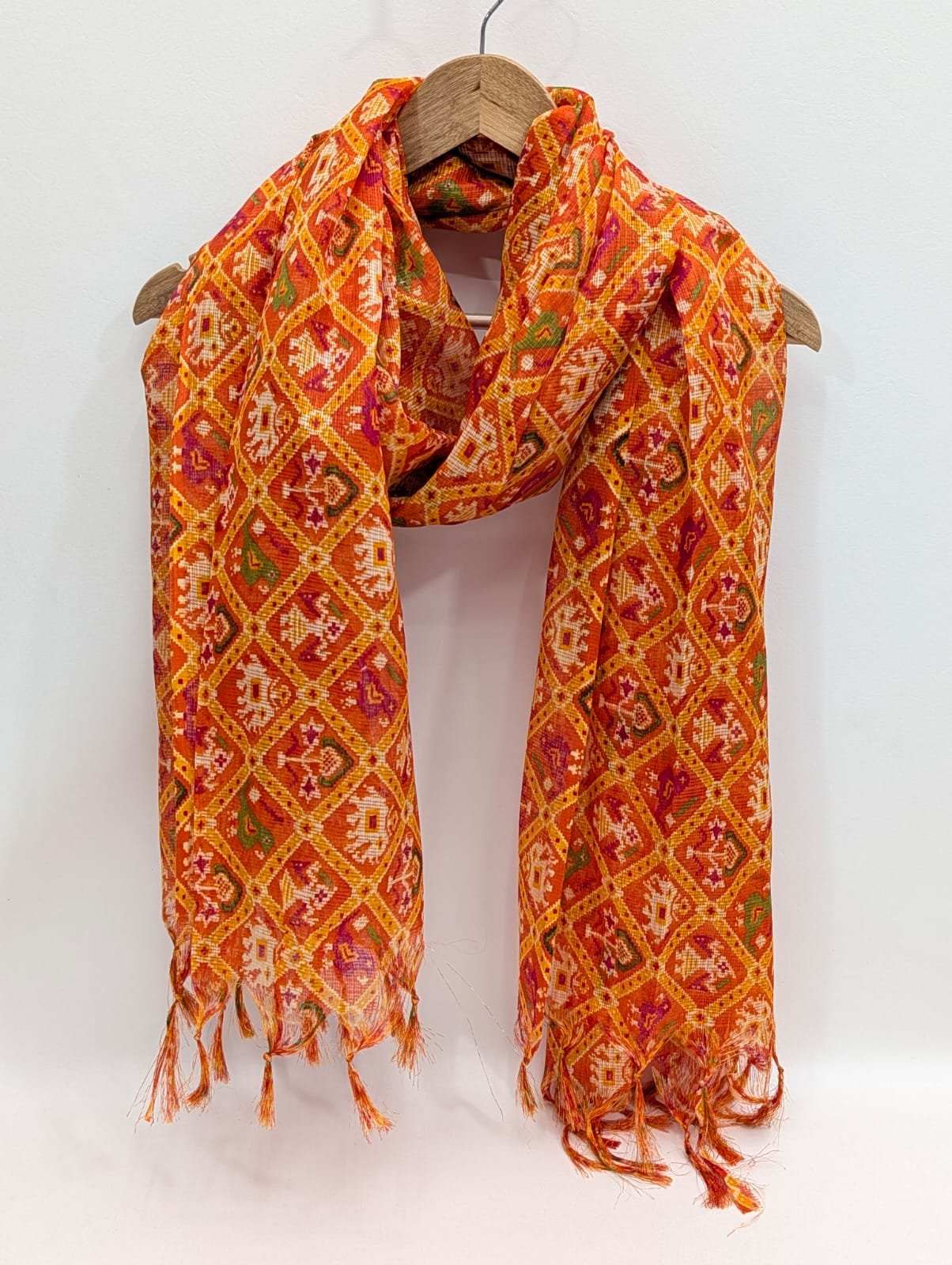 2 meter hand block printed Dupatta Stole