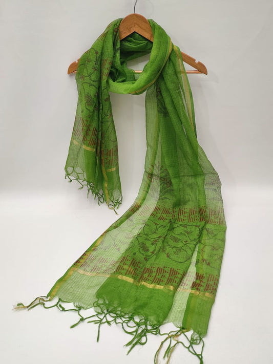 Kota Doriya Block Printed 2.5 mtr Dupatta
