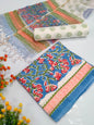 Hand Block Cotton Salwar Suit Set with Kota Doriya Dupatta  - TSPSKDVV26