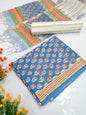 Hand Block Cotton Salwar Suit Set with Kota Doriya Dupatta  - TSPSKDVV44