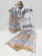 Linen Cotton Dupatta Hand block The Street Pal