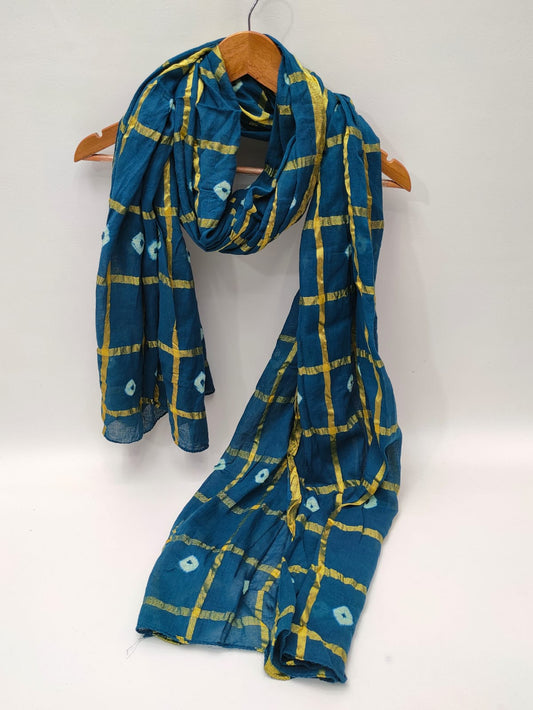 2.5 Meter Bandhani Mul-Cotton Dupatta 