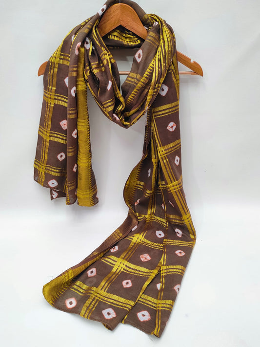 2.5 Meter Bandhani Mul-Cotton Dupatta 