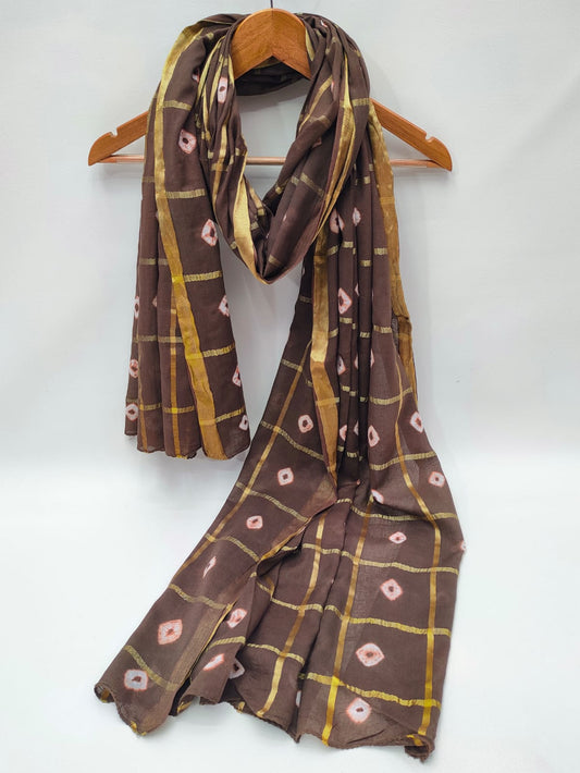 2.5 Meter Bandhani Mul-Cotton Dupatta 