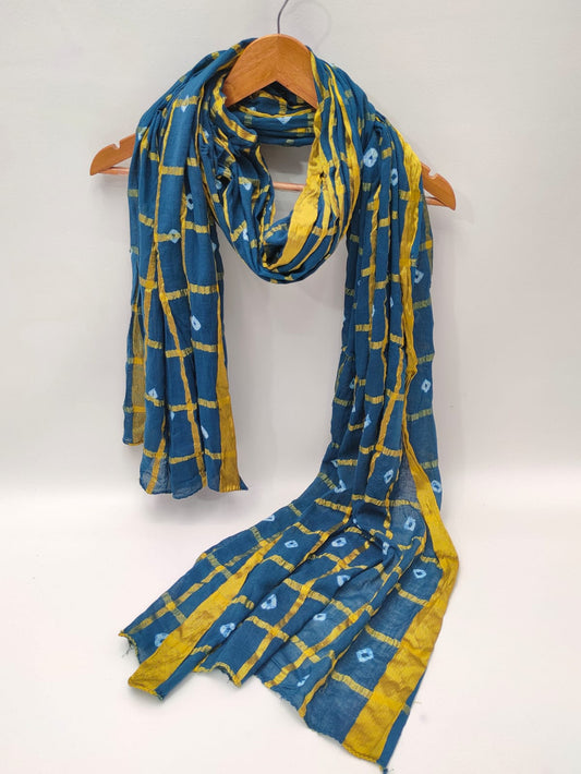 2.5 Meter Bandhani Mul-Cotton Dupatta 