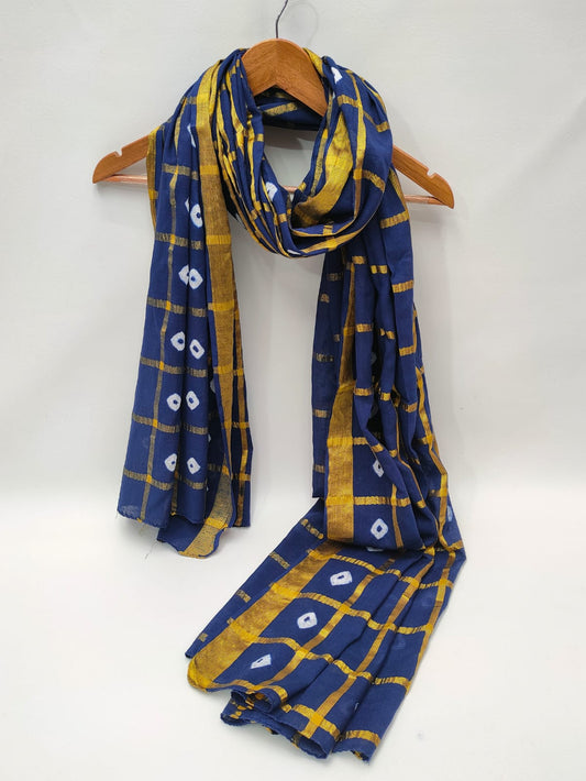 2.5 Meter Bandhani Mul-Cotton Dupatta 