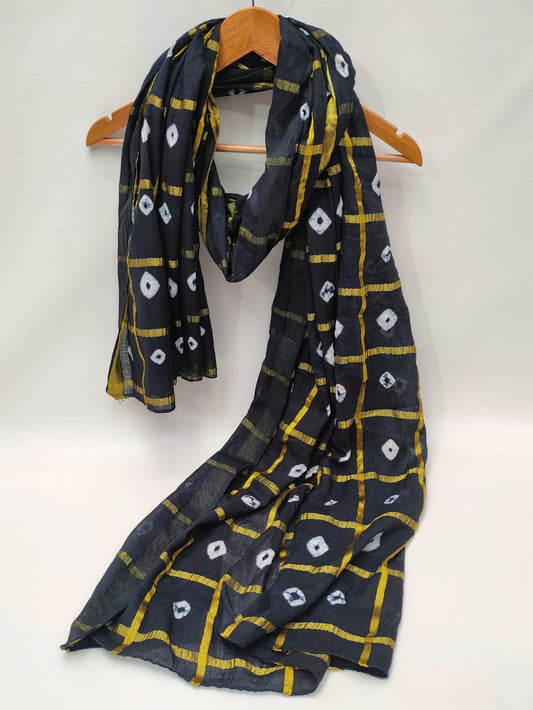 2.5 Meter Bandhani Mul-Cotton Dupatta 