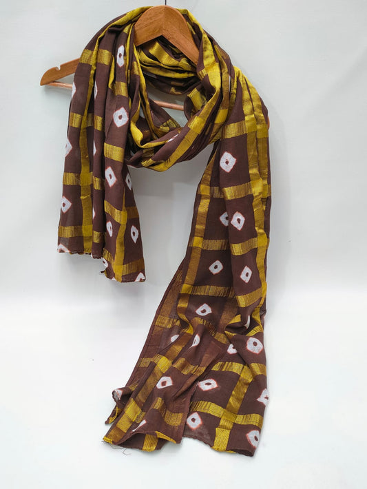 2.5 Meter Bandhani Mul-Cotton Dupatta 