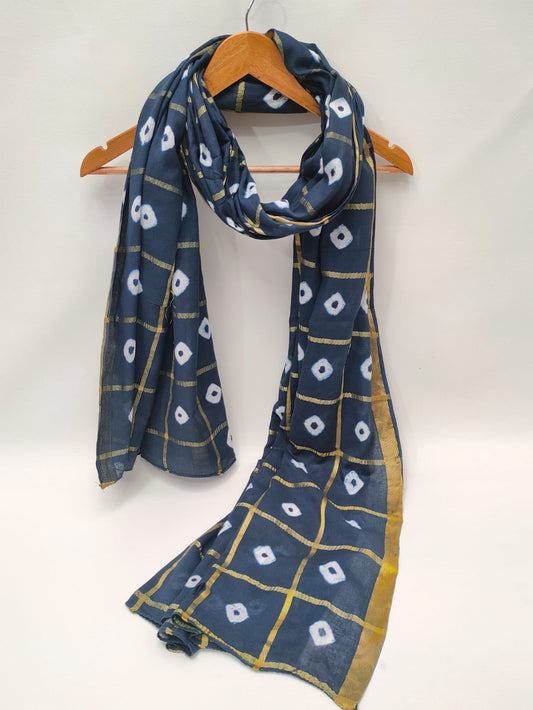 2.5 Meter Bandhani Mul-Cotton Dupatta 