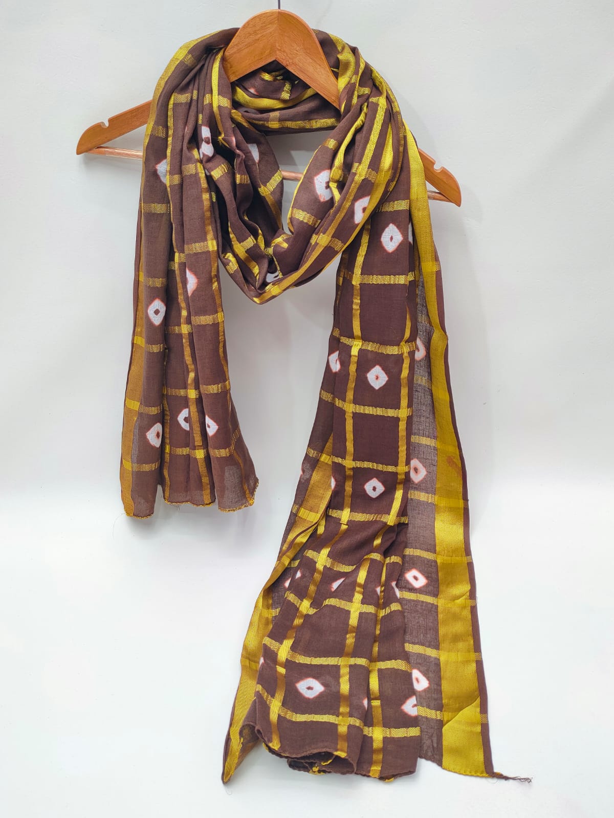 2.5 Meter Bandhani Mul-Cotton Dupatta 