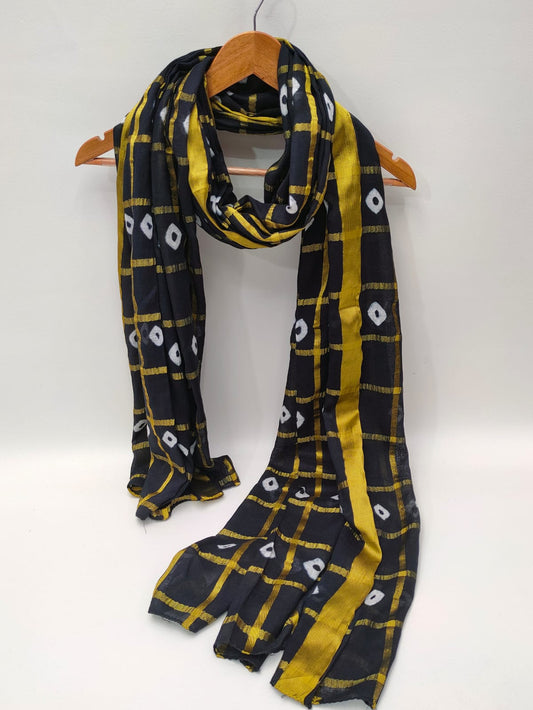 2.5 Meter Bandhani Mul-Cotton Dupatta 