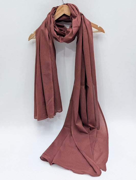 Plain Mul Cotton Dupatta