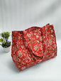 Quilted Tote Bag without zip - 17x18x 6 inches