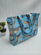 Quilted Tote Bag without zip - 17x18x 6 inches