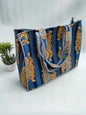 Quilted Tote Bag without zip - 17x18x 6 inches