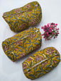 Set of 3 Pouches With A Waterproof Lining, Perfect For Cosmetics