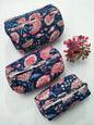 Set of 3 Pouches With A Waterproof Lining, Perfect For Cosmetics