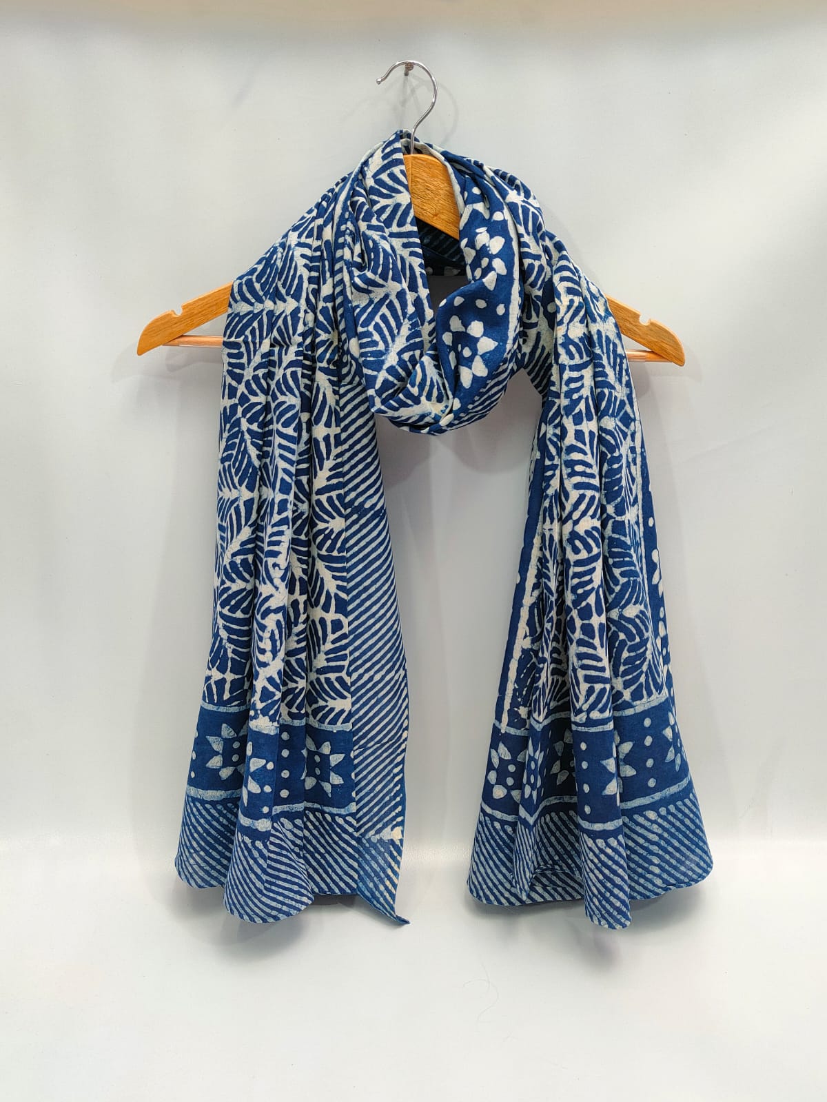 2 meter cotton Stole Dupatta Hand block printed