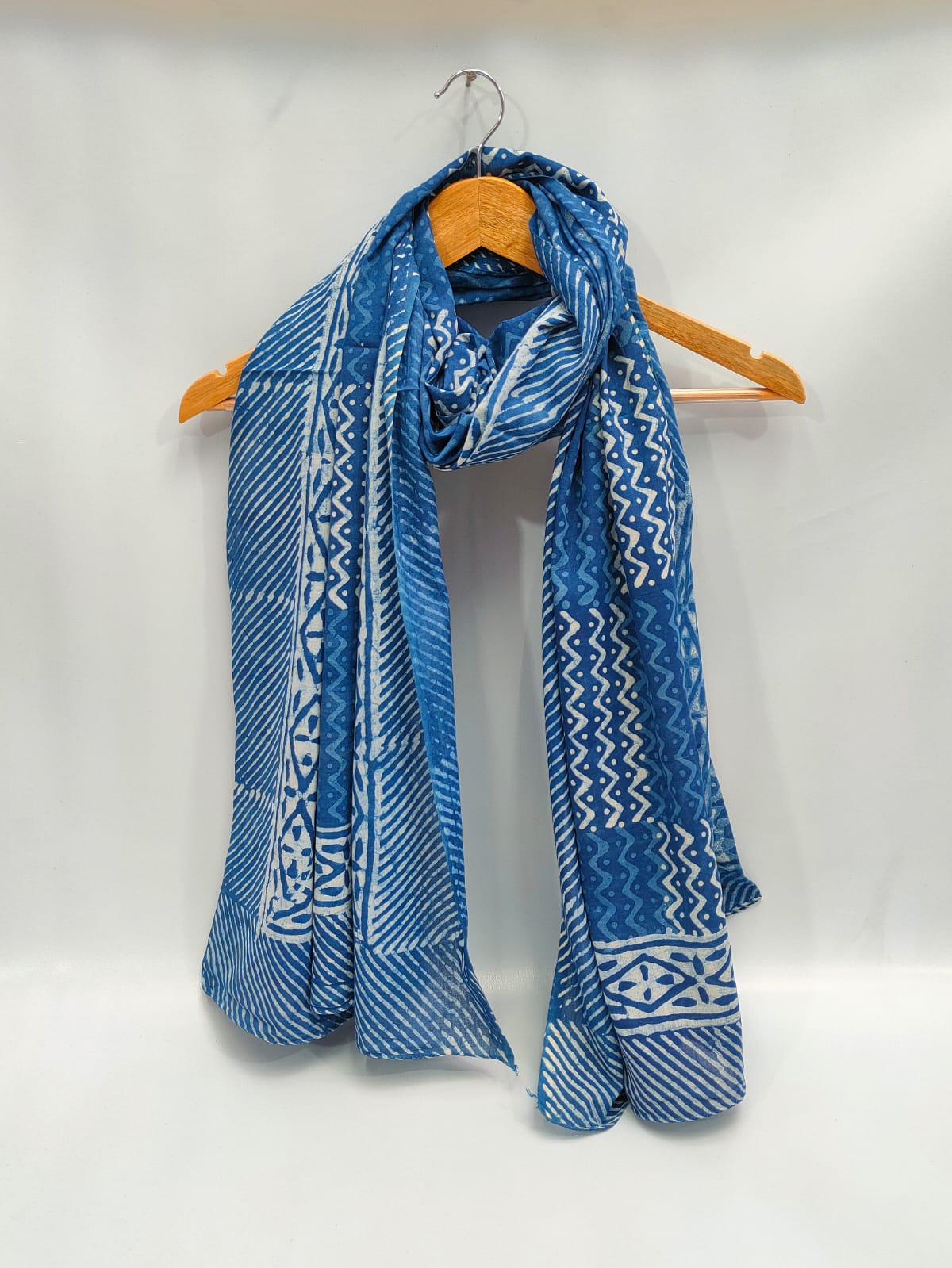 2 meter cotton Stole Dupatta Hand block printed