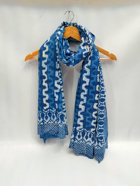 2 meter cotton Stole Dupatta Hand block printed