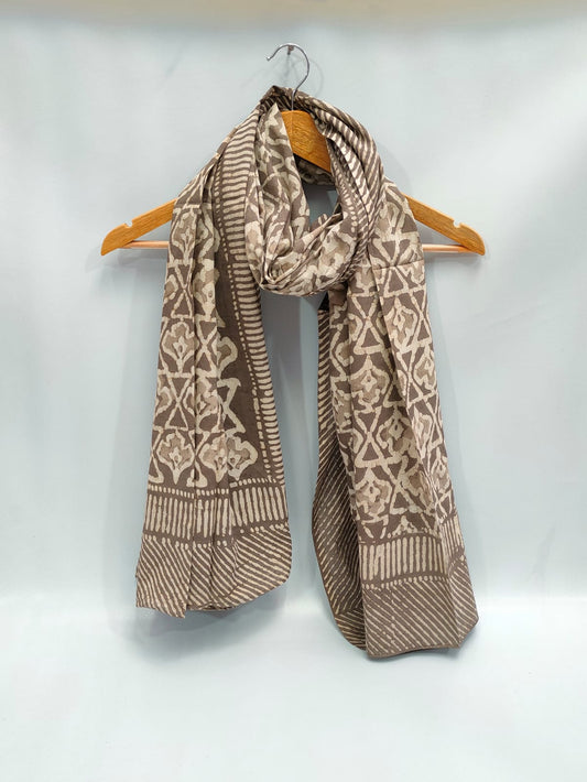 2 meter cotton Stole Dupatta Hand block printed