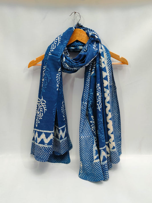 2 meter cotton Stole Dupatta Hand block printed
