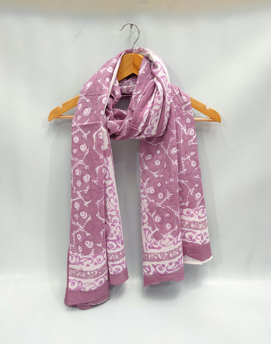 2 meter cotton Stole Dupatta Hand block printed