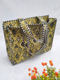 Quilted Tote Bag with zipper - 17x18x 6 inches
