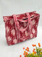 Quilted Tote Bag with zipper - 17x18x 6 inches