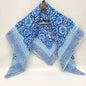 Hand Block Printed Cotton Scarf - 100x100 cm