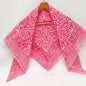 Hand Block Printed Cotton Scarf - 100x100 cm