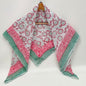 Hand Block Printed Cotton Scarf - 100x100 cm