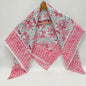 Hand Block Printed Cotton Scarf - 100x100 cm