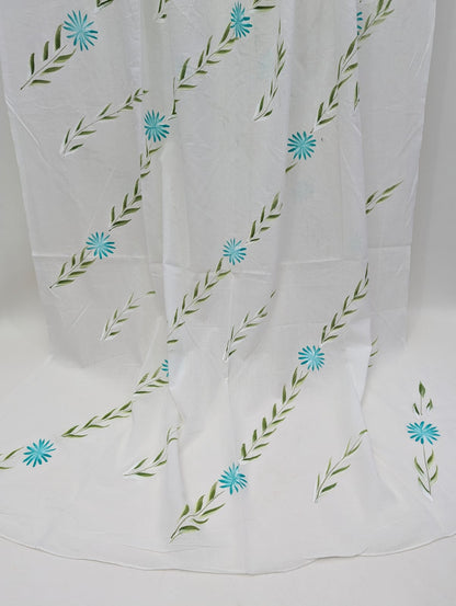 2.5 Meter Brush Paint Cotton Dupatta - TSPBPD11