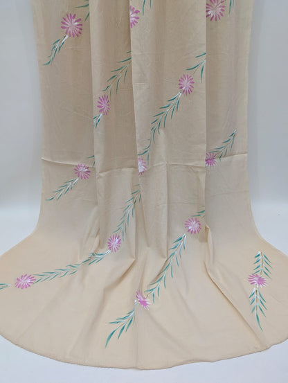 2.5 Meter Brush Paint Cotton Dupatta - TSPBPD9