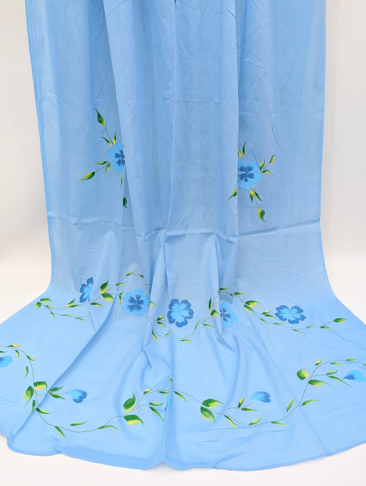 2.5 Meter Brush Paint Cotton Dupatta - TSPBPD12