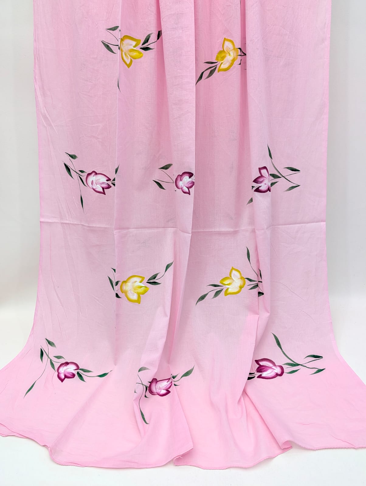 2.5 Meter Brush Paint Cotton Dupatta - TSPBPD3