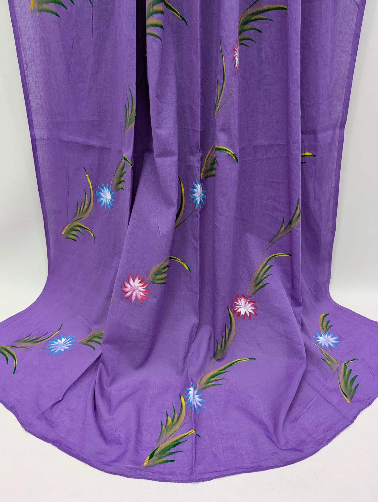 2.5 Meter Brush Paint Cotton Dupatta - TSPBPD22