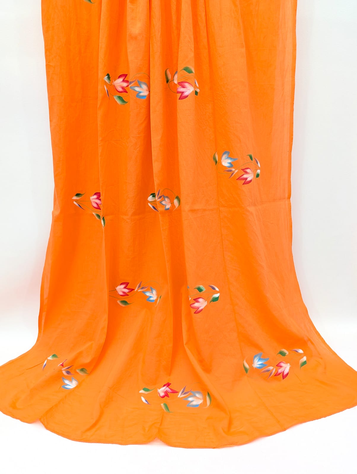 2.5 Meter Brush Paint Cotton Dupatta - TSPBPD1