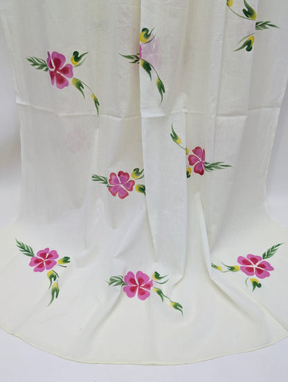 2.5 Meter Brush Paint Cotton Dupatta - TSPBPD18