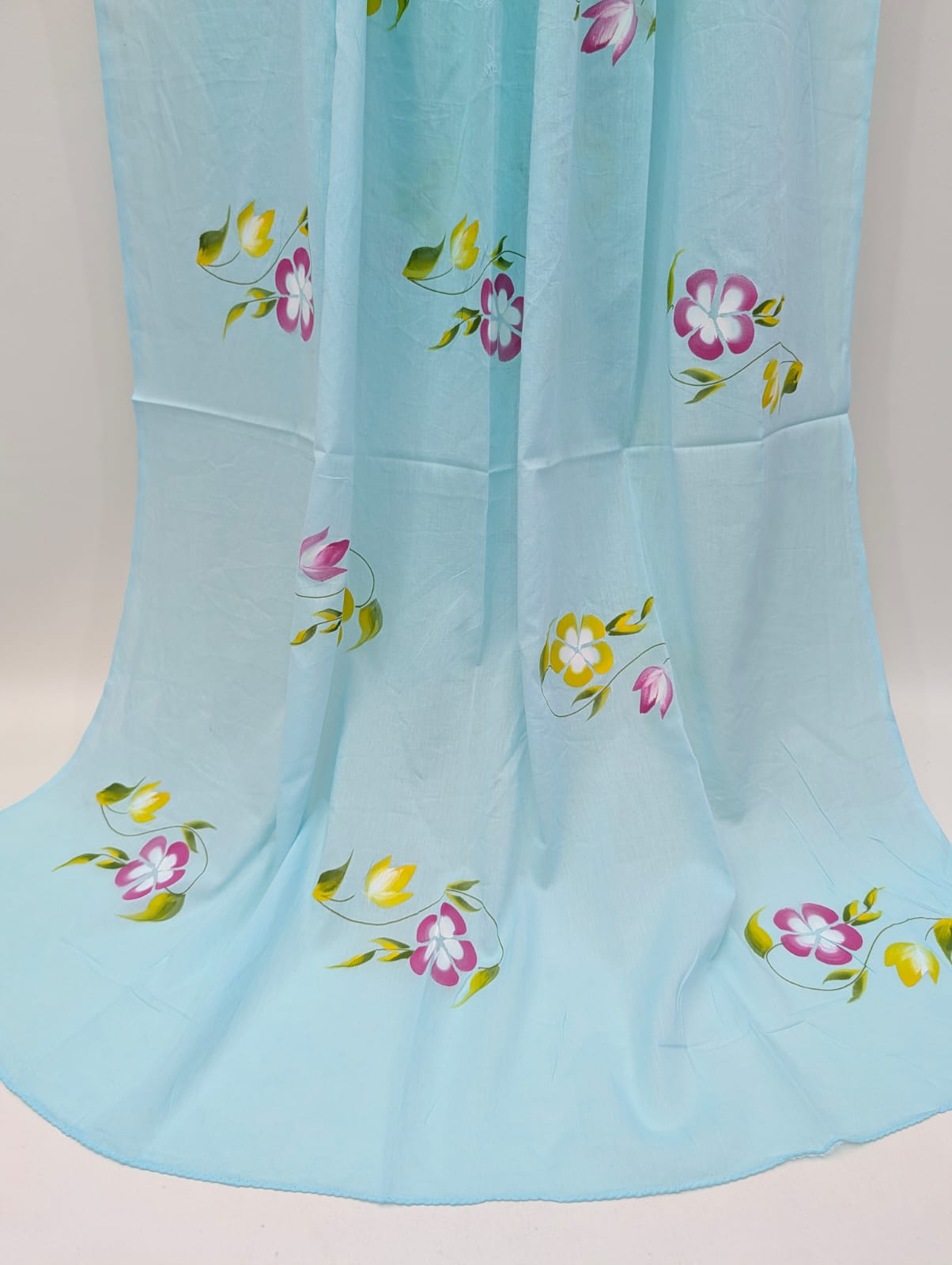 2.5 Meter Brush Paint Cotton Dupatta - TSPBPD14