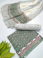 hand block chiffon salwa suit set 