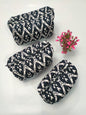 Set of 3 Pouches With A Waterproof Lining, Perfect For Cosmetics