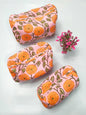 Set of 3 Pouches With A Waterproof Lining, Perfect For Cosmetics