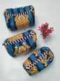 Set of 3 Pouches With A Waterproof Lining, Perfect For Cosmetics