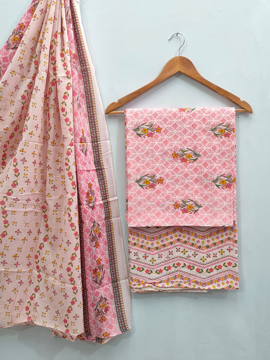 soft cotton salwar suit set for summer