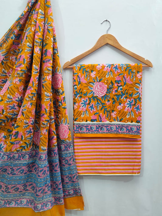 soft cotton salwar suit set for summer